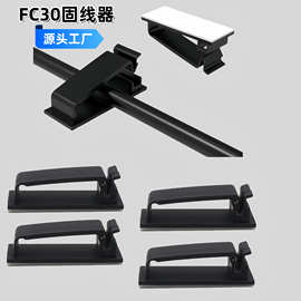 FC-30排线固定电缆电线整理卡扣机箱理线器19*47黑白理线器理线夹