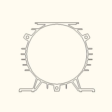 供应90内径铝拉伸电机壳/铝合金电机壳 电动机配件