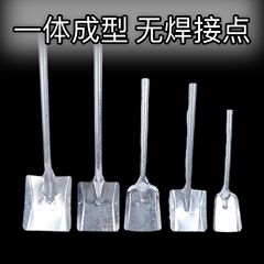 Thickened one-piece galvanized iron coal shovel, carbon fire shovel, zinc-coated white iron shovel, fire grate ash scoop, household tool, one-piece square shovel