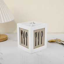 现货木质西餐刀叉收纳盒厨房餐具收纳盒桌面木质分格勺筷子置物盒