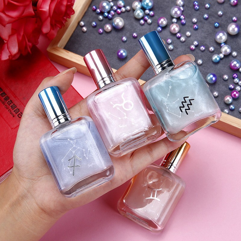 Processing and Customization of Twelve Constellations Perfume for Girls and Students, Long-Lasting Light Fragrance for Men and Women, Small Bottle Flap Pocket Pants Perfume Factory Home