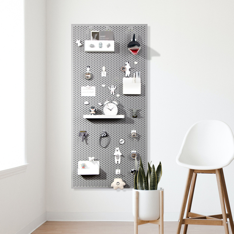 Large Hole Board on the Wall Wall Wall Hanging Rack Wall Storage Rack Metal Decorative Rack Porch Storage Large Hole Board on the Wall Wall Wall Hanging Rack Wall Storage Rack Metal Decorative Rack Porch Storage