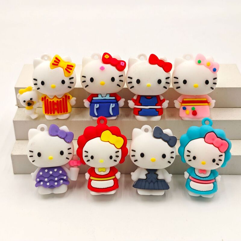 Cartoon Kt Cat Keychain Doll Pendant Hello Kitty Keychain Pendant Kitty Cat Claw Machine Blind Box