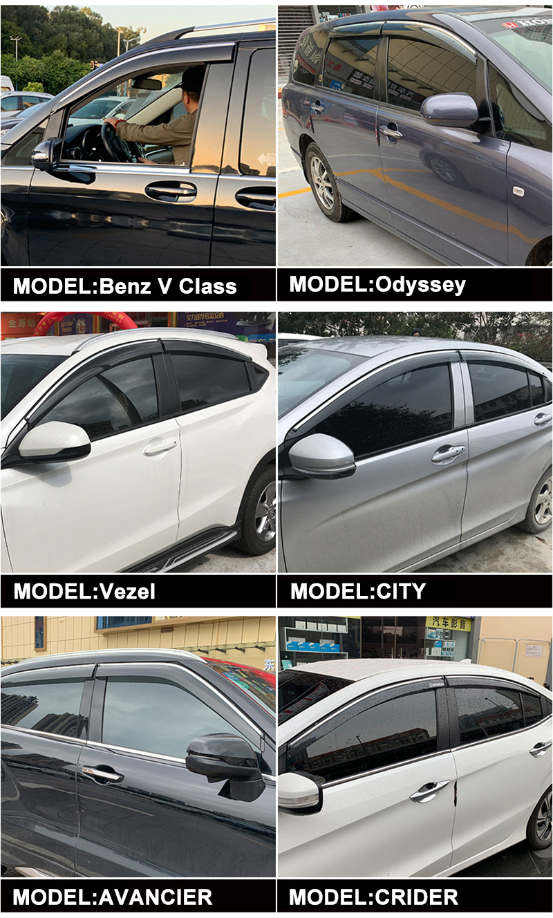 Suitable for Jaecoo J5 Window visor, car window rain and sun shield, rain eyebrow [Global]