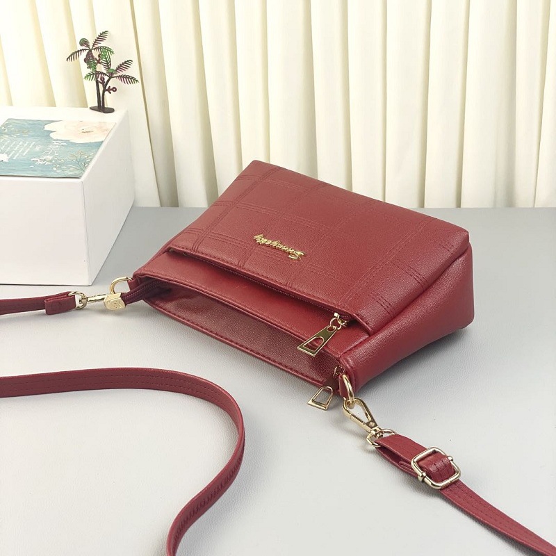 416g Weight Polyester Lining Material Zipper Closure Type Single Shoulder Strap Strap Type Square Bag Bags Type Women's Medium Autumn Pu Leather Geometric Plaid Classic Style Square Zipper Square Bag