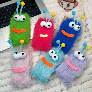 Mink Velvet Socks for Women in Autumn and Winter Fleece-Lined Warm Sleep Socks Floor Socks Plush Funny Cute Mid-Calf Furry Socks Thick