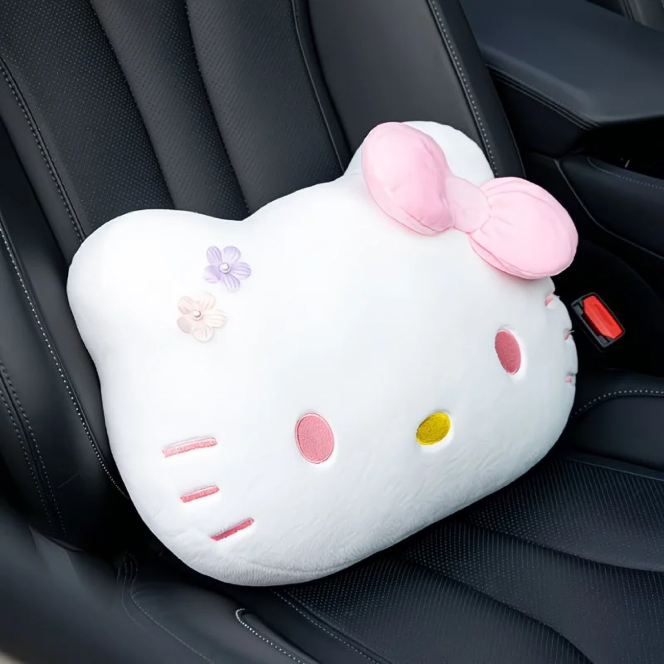 Cute Cartoon Cat Car Headrest Neck Pillow Car Seat Cushion Lumbar Support Backrest Cushion Pillow Neck Pillow