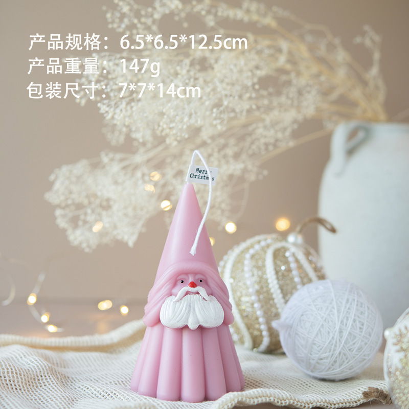 Venta caliente transfronteriza Velas en forma de Papá Noel Velas de aromaterapia navideña Adornos decorativos lindos recuerdos al por mayor