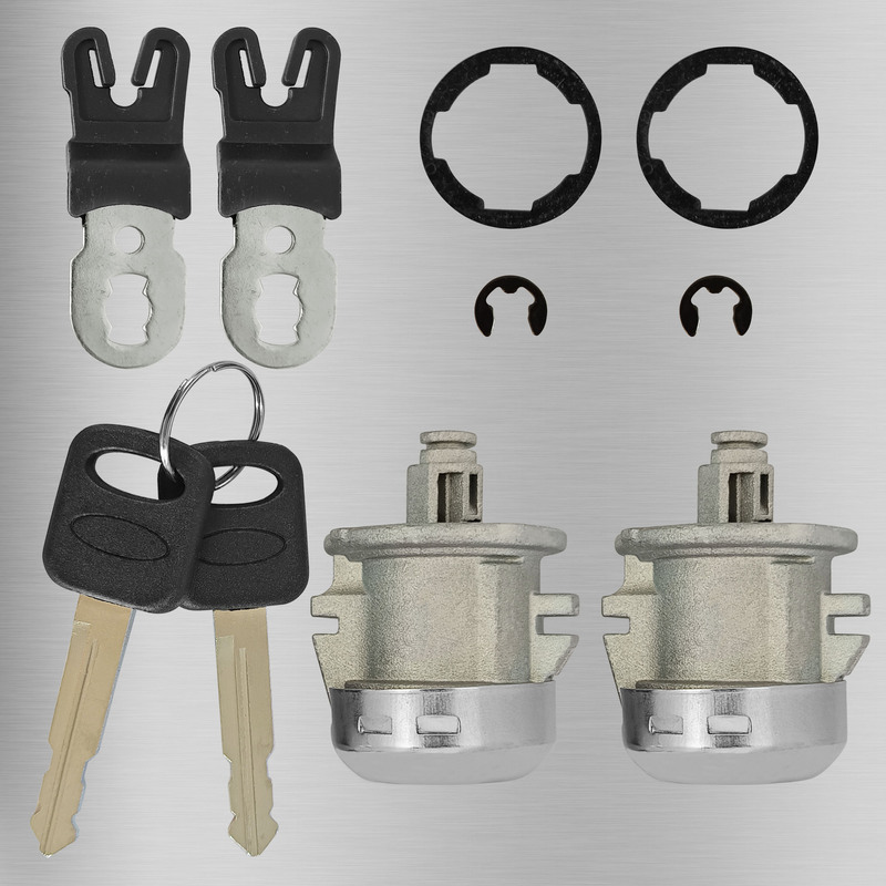 Suitable for Ford F150 F250 F350 Door Lock Cylinder 2 Keys Auto Parts 7C3Z-1521990-A