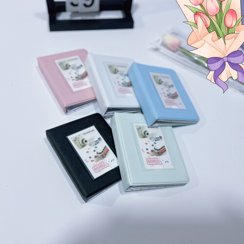Instant Camera Album Insert-style 3-inch Train Ticket Small Card Insert-style Album Celebrity Commemorative Small Card Storage Notebook