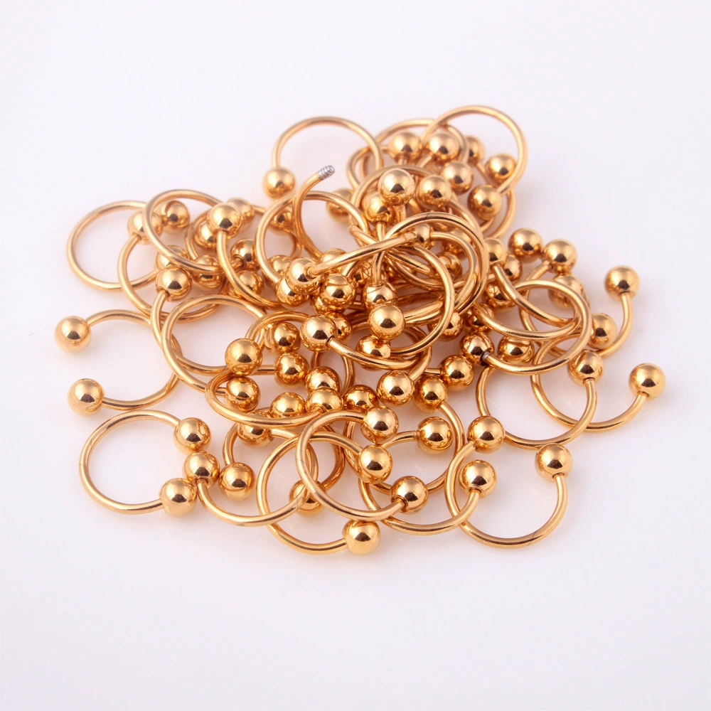 Universal fashionable earrings stainless steel, nose piercing, Korean style, simple and elegant design, (Cross-border trading)