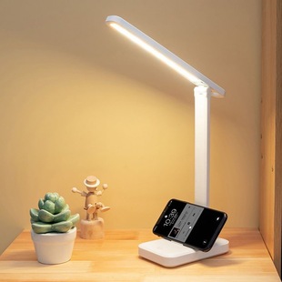 Table Lamp Eye Protection Led Rechargeable Plug-In Kidsren's Bedroom Bedside Lamp Student Dormitory Reading Lamp Dimmable and Portable
