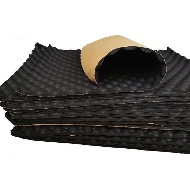 Cross-border hot selling universal car sound-absorbing cotton exterior decoration modified black sound insulation material heat insulation adhesive sound box Cotton