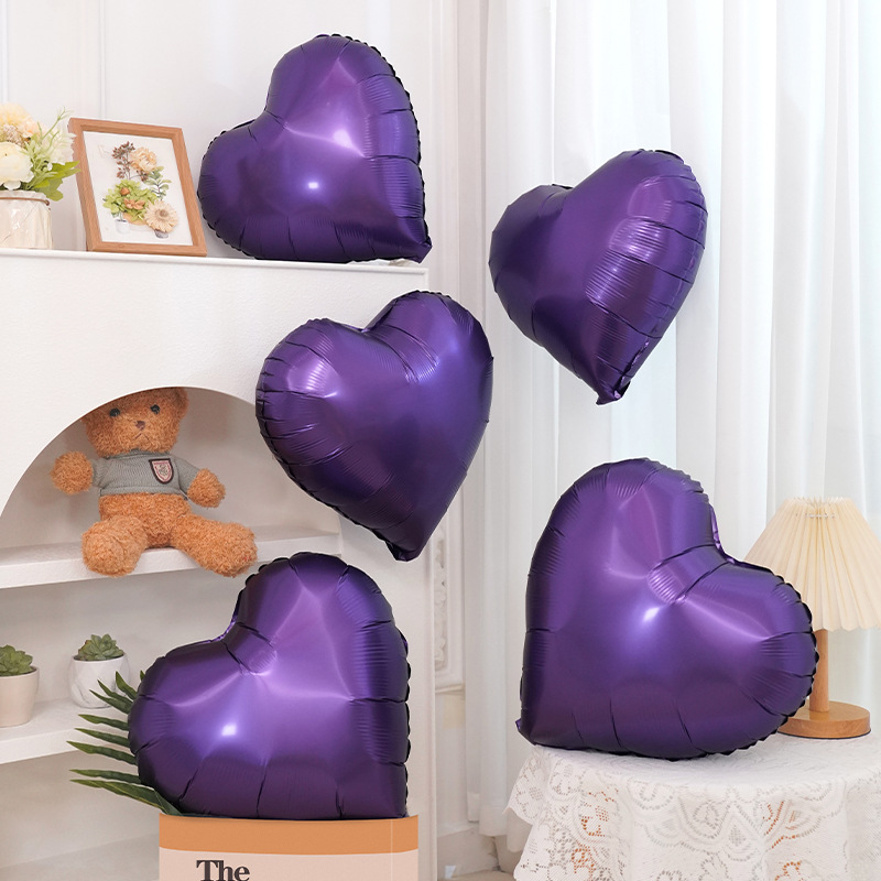 18 pulgadas amor de luz oro plata sólido decoración de aniversario de la fiesta de cumpleaños globo de aluminio al por mayor