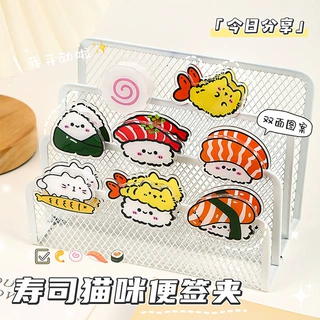 卡通食物亚克力pp夹便签夹创意ins高颜值试卷夹零食封口夹批发