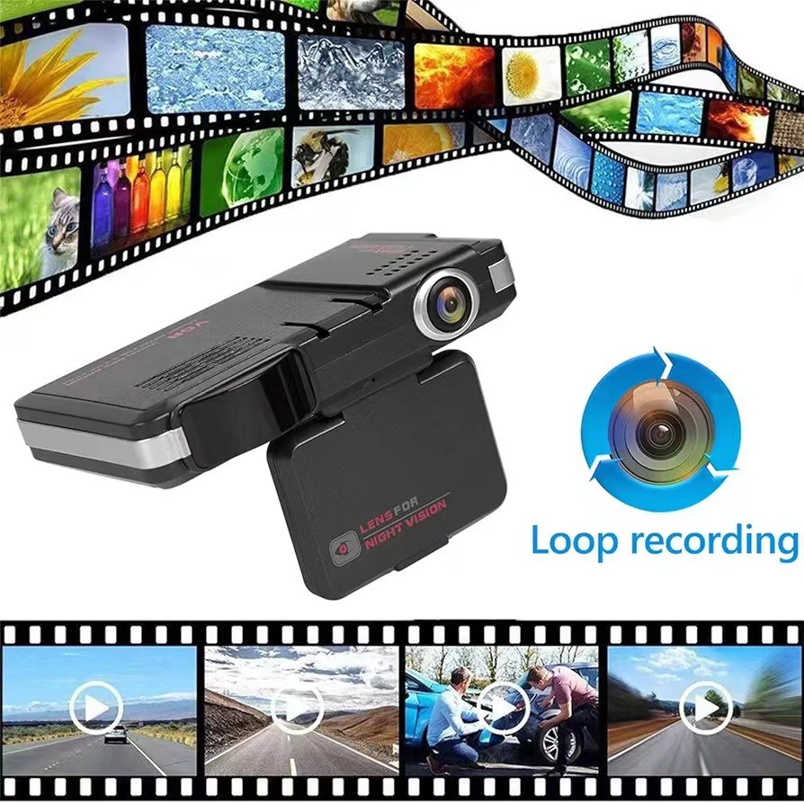 Cross-border Russian electronic dog mobile speed measuring dashcam 2-in-1 radar integrated device direct from manufacturer