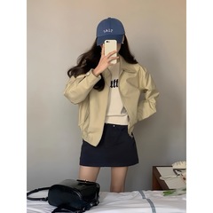 短款夹克外套女早秋季2025新款爆款小个子春秋棒球服工装美式复古