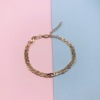 Fresh accessory, fashionable chain, metal bracelet, European style, simple and elegant design