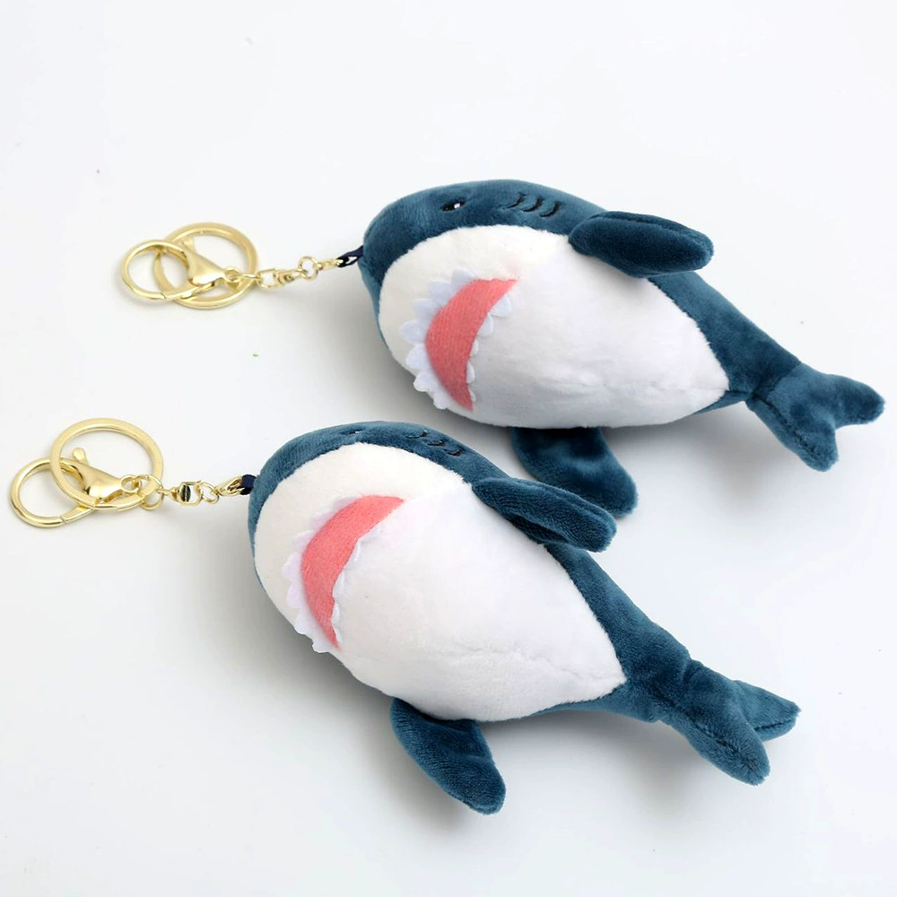 Изготовленная на заказ кукла акула брелок плюшевая игрушка акула висит мультфильм морское животное 3 дюйма маленький кулон