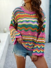 H 90242 Round Neck Long Sleeve Sweater Բ�쳤��ë�� ר