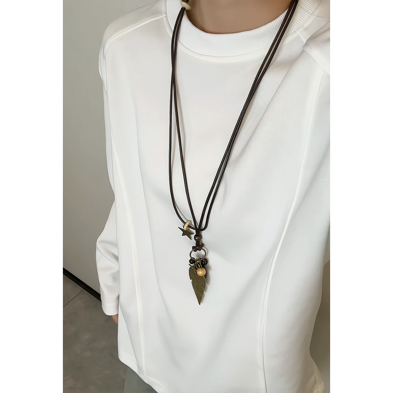Trendy American-style Deconstructed Patchwork Long-sleeve T-shirt, Autumn Vintage Versatile Loose Casual Top_voghion.com