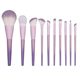 Star purple 10 makeup brush suit travel full set of storage bag loose paint eye shadow makeup artist special genuine goods