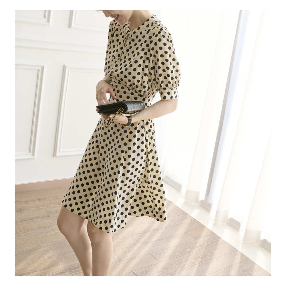 Summer silk retro dress