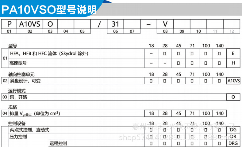 A10V参数 1