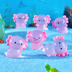 微景観アニメかわいい夜光動物六角龍水槽コケ造景部品工芸品ミニ置物