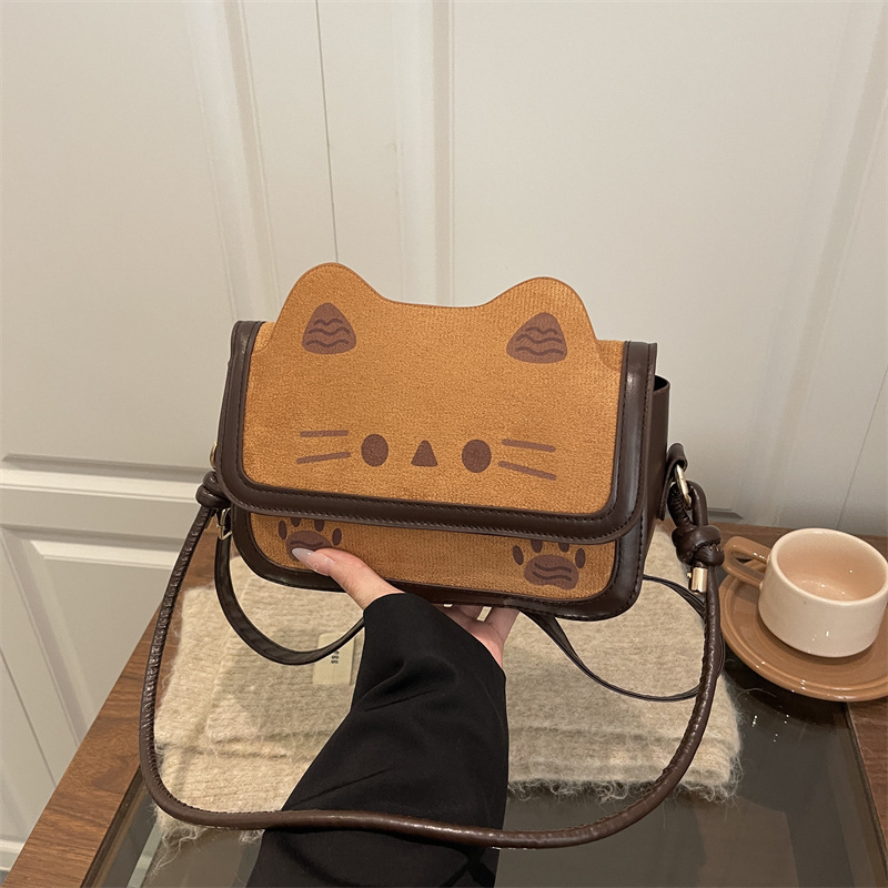 Cute Toast Cat Handbag for Women 2026 New Trendy Autumn Fashion Cartoon Quirky Shoulder Crossbody Bag Cute Toast Cat Handbag for Women 2026 New Trendy Autumn Fashion Cartoon Quirky Shoulder Crossbody Bag