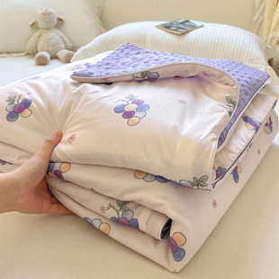 Class A Summer Ice Beans Cool Silk Summer Quilt Air-conditioning Quilt Summer Quilt Thin Dormitory Single Double Quilt Core Machine Washable