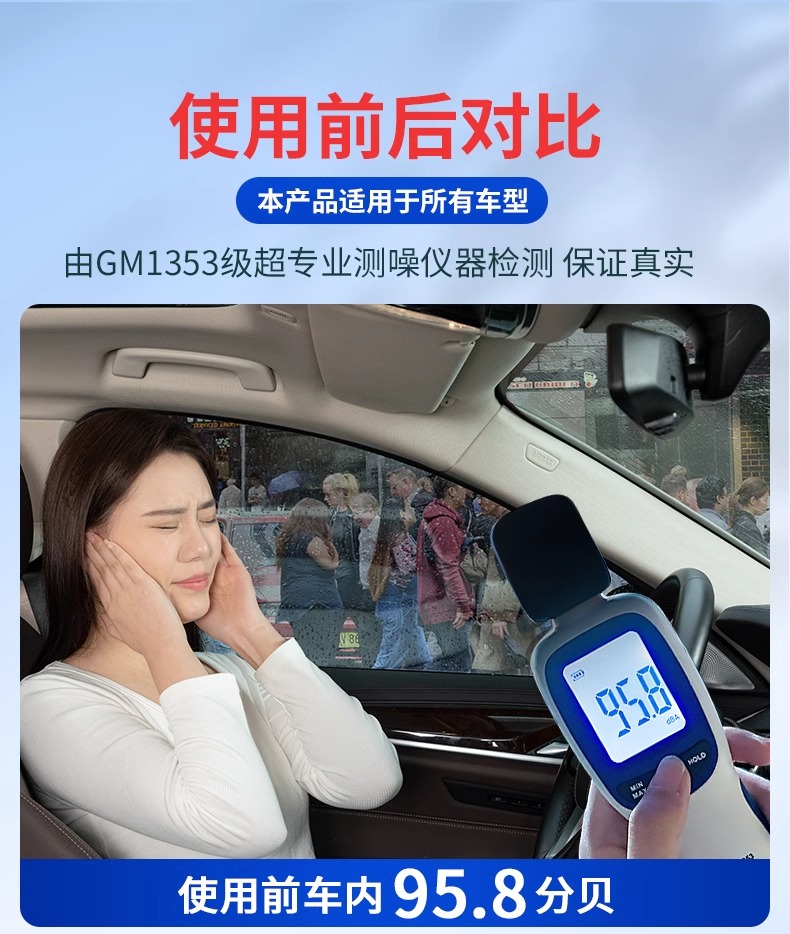 Car Soundproofing and Shock-Absorbing Board Cotton Self-Adhesive Soundproofing Material Sound-Absorbing Cotton Four-Door Car Door Sticker Plastic Backup