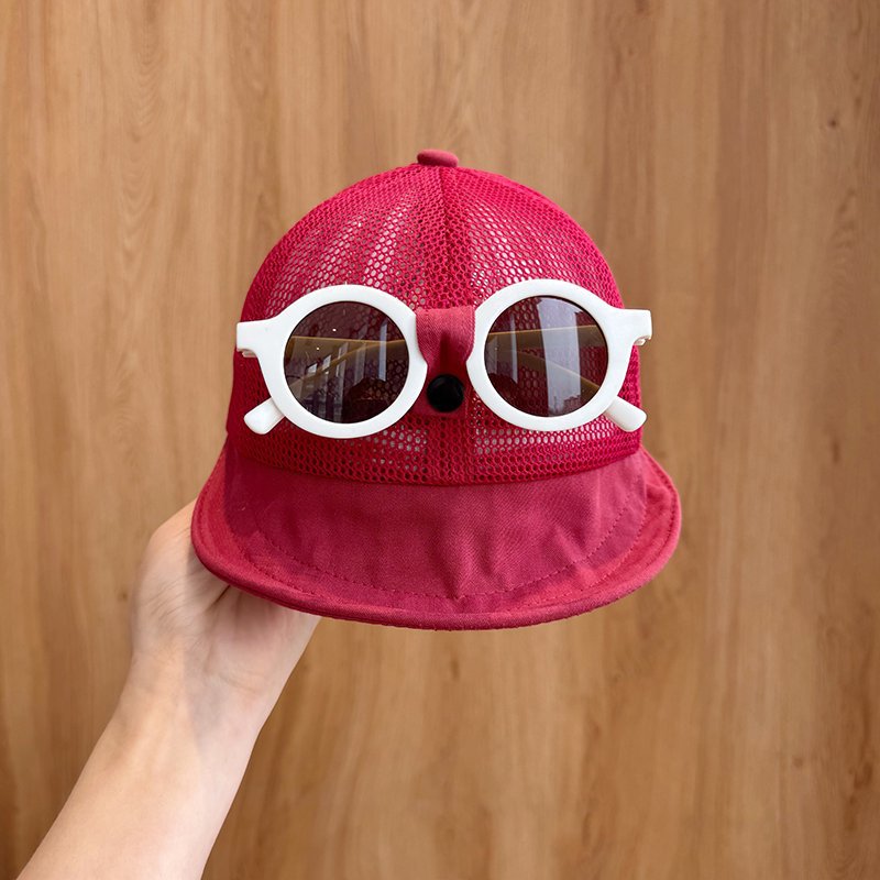 Gorra de béisbol para bebé de 1-3 años de poliéster, con protección solar, para verano