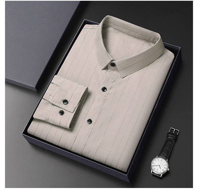 Camicia elegante uomo manica lunga traspirante no stiro_voghion.com