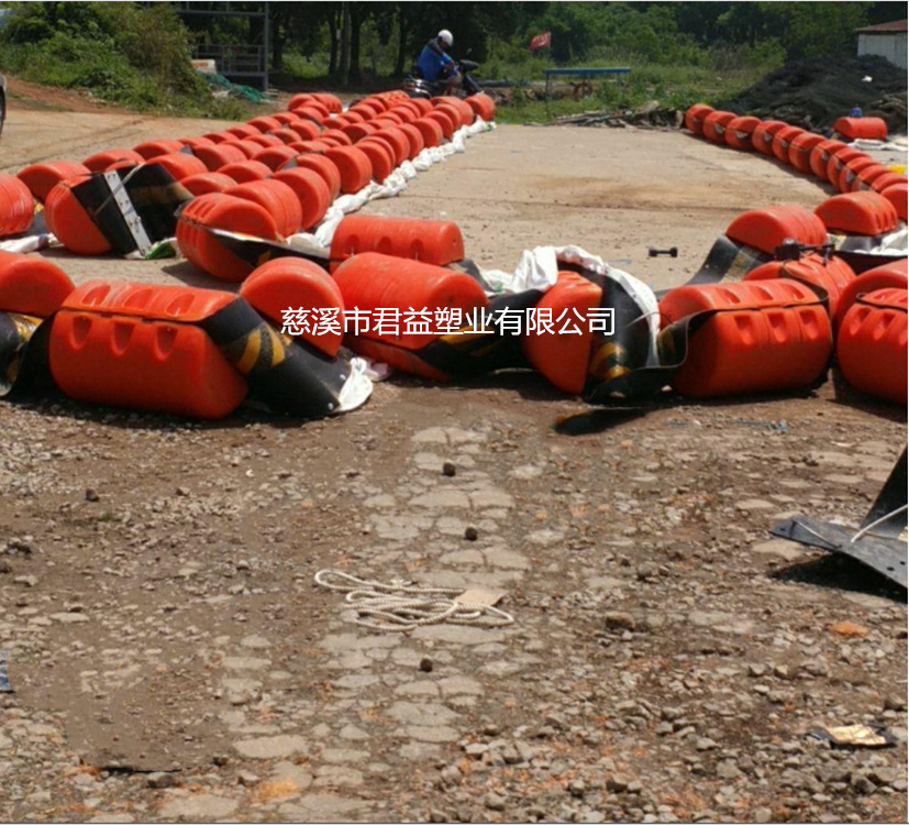 外挂式围油带浮筒 围隔拦污浮筒 组合夹油布浮筒