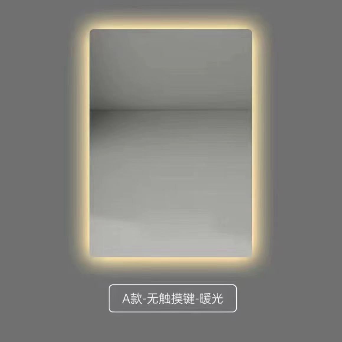 Espejo inteligente pantalla táctil LED espejo de baño de pared inodoro anti-nebble espejo de maquillaje con lámpara espejo de pared