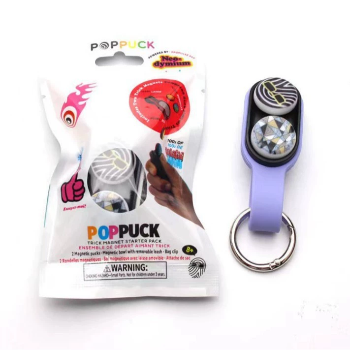 Магнитная игрушка-антистресс POPPUCK: развивающая, суперсильный магнит, крутой брелок-гаджет в виде мультяшного персонажа