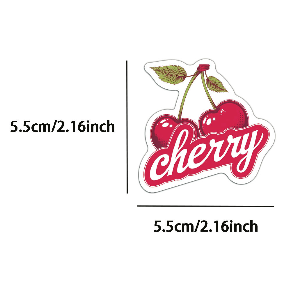 33g Weight Stickers Stationery Type 1 Set Quantity School Occasion PVC Material Cartoon, Letter, Peach, Cherry, Graffiti Pattern Cute Style 1 Set Cartoon Letter Peach School PVC Cute Stickers 3