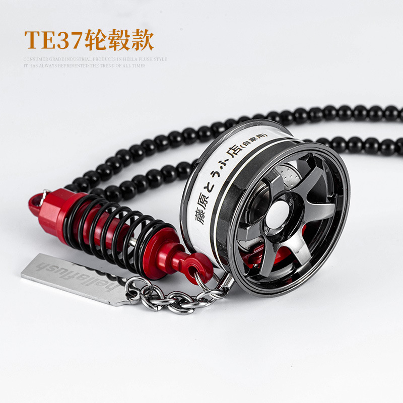 Original de la marca de moda cubo de la rueda del coche colgante del coche TE37BBSAMG modificado cubo de la rueda Del Coche Espejo Retrovisor adornos coche colgante