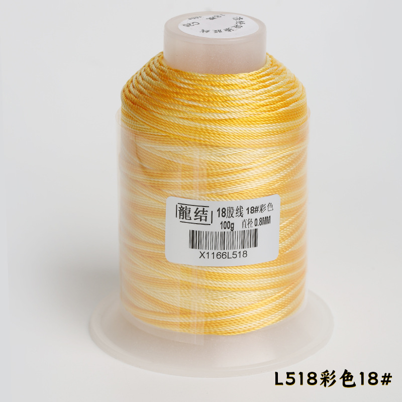 Nuevo dragón de 18 hebras de alambre teñido de 0,8 mm de grosor DIY pulsera collar tejido a mano multicolor opcional