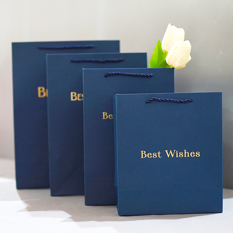 厂家现货大号服装店衣服购物袋子加厚简约纯色手提礼品袋子手提袋