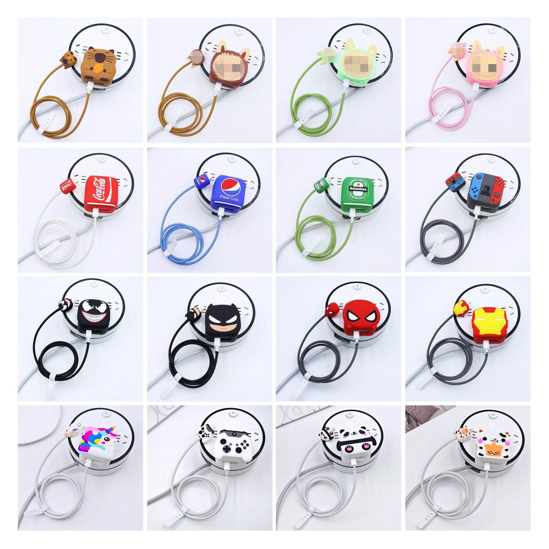 适用苹果35W充电器保护套套装卡通可爱创意适用苹果手机充电器