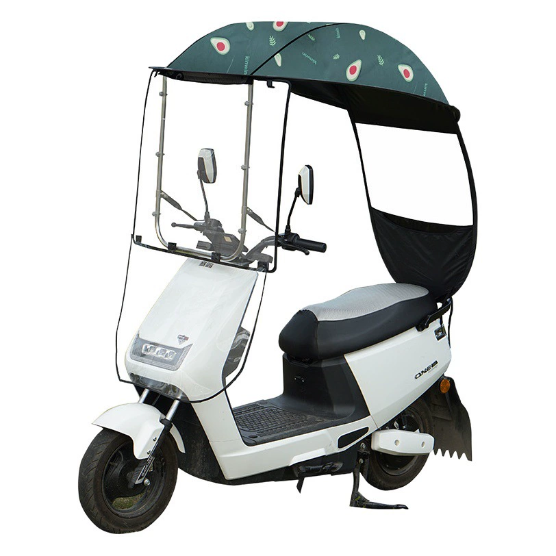 Электромобиль навес аксессуары навес трамвай утолщенный черный резиновый солнцезащитный козырек солнцезащитный крем непромокаемый Электрический мотоцикл навес солнцезащитный крем