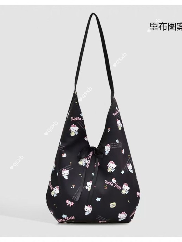 超火Hello kitty托特包包包女2025年学生单肩包大容量上课通勤包|undefined