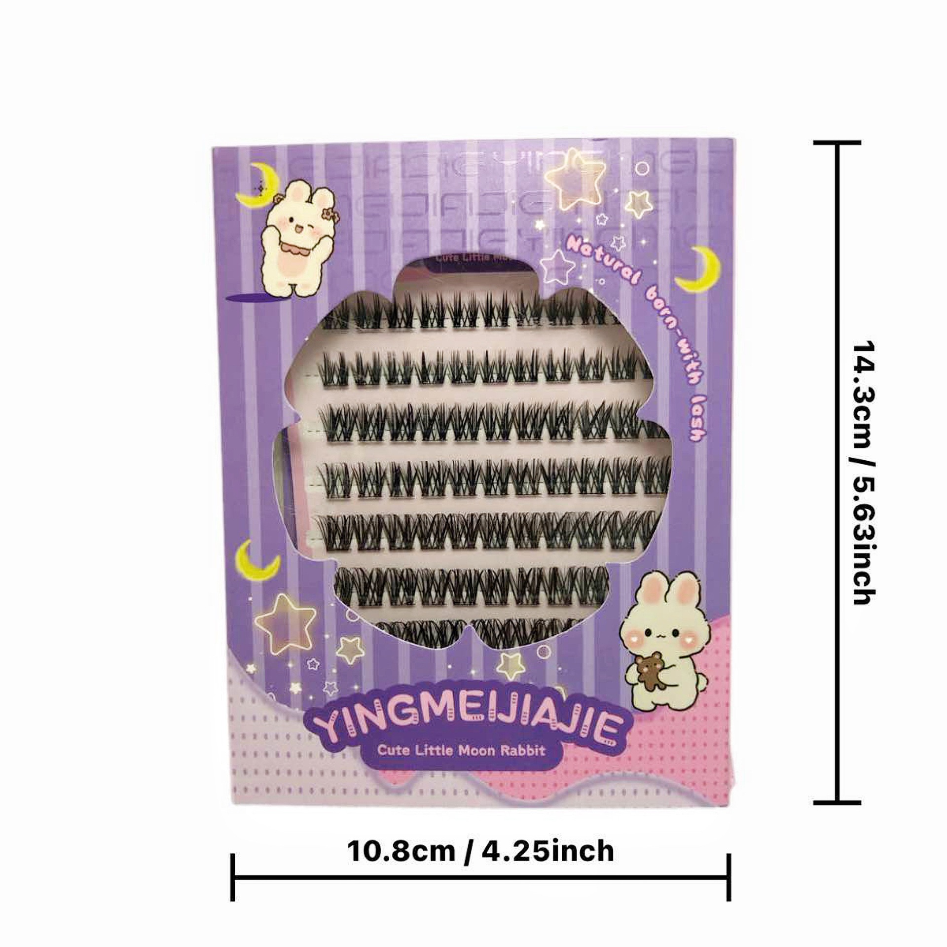 Transfronterizos de pestañas falsas, pestañas de gran capacidad, pestañas sin acero, segmentos DIY, pestañas falsas de extensión suave, pestañas falsas sin pegamento, pestañas falsas