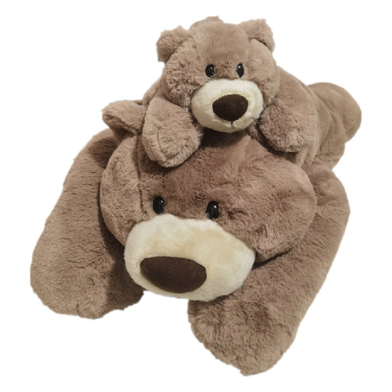 Aurora suave mentira oso de peluche de juguete dinosaurio cerdo Husky muñeca abrazo oso muñeca almohada para dormir al por mayor