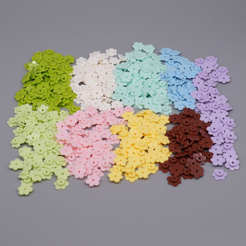 Handmade Ball Filled Building Blocks Six-Petal Cherry Blossom Flowers Compatible with 3742 Plant Moc Scene Assembly Accessories 100g