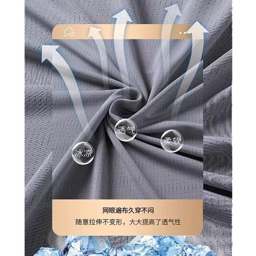 Men's Summer Thin Quick-Dry Mesh T-Shirt for Sports and Fitness, Half-Sleeve Casual Elastic T-Shirt