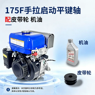 Small gasoline engine grinder, rail transport vehicle, rice transplanter, 175F 6 horsepower gasoline engine (Avtomobil mühərrikləri) - 175f-manual-start-flat-key-shaft