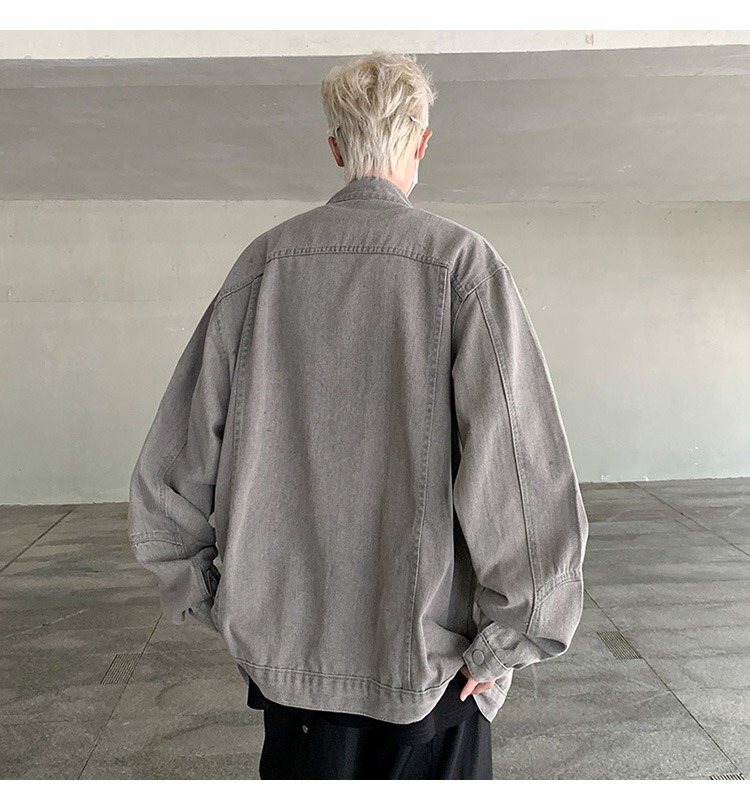 Men's Trendy Baseball Jacket Zipper Design Workwear Autumn Style_voghion.com